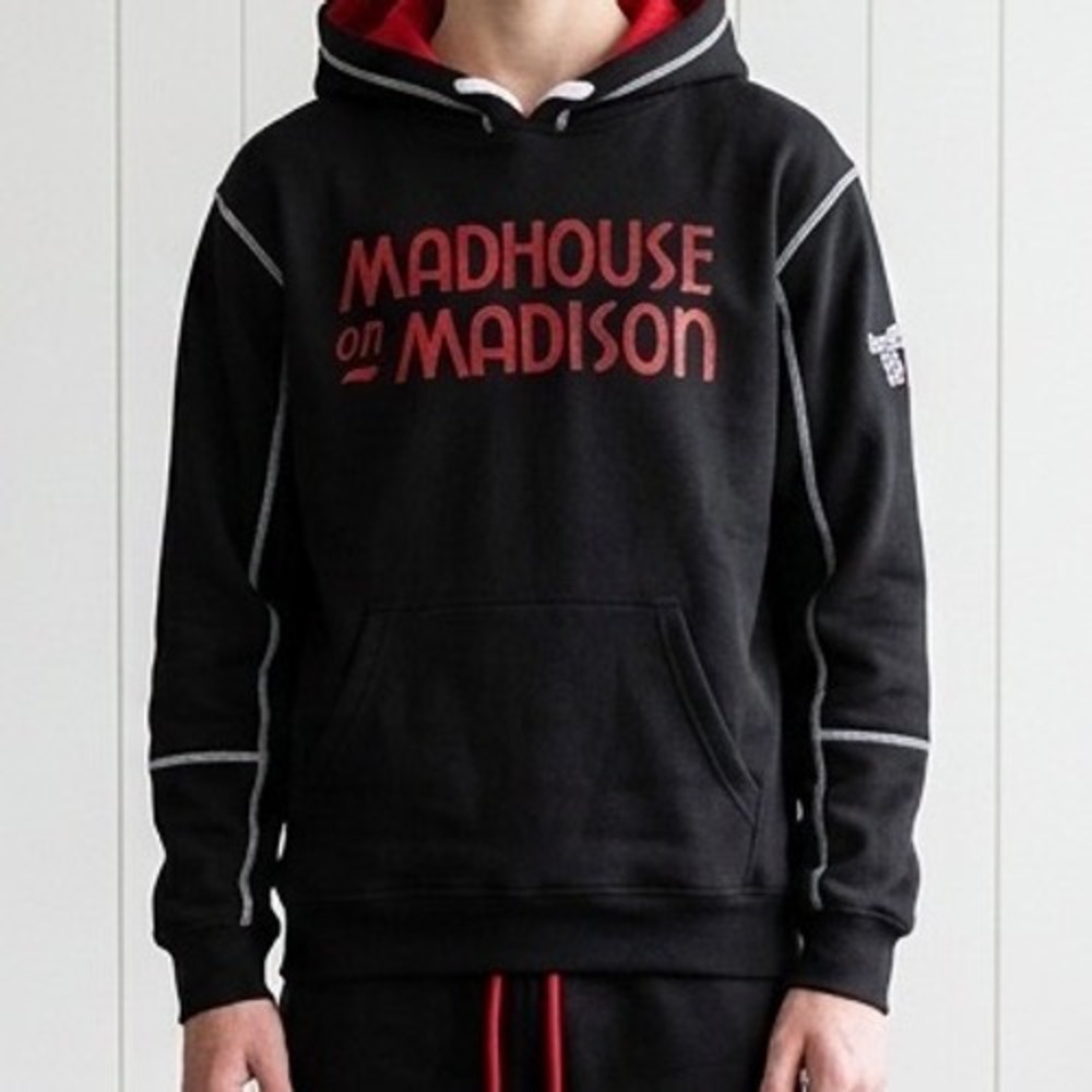 Chicago Bulls City Edition Hoodie Heavyweight Madhouse on Madison Size Large New